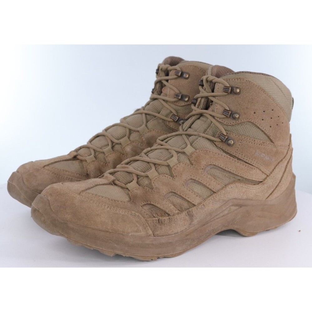 LOWA Sesto Men's Mid Desert Boots Size 14 M Suede Cayote Tan